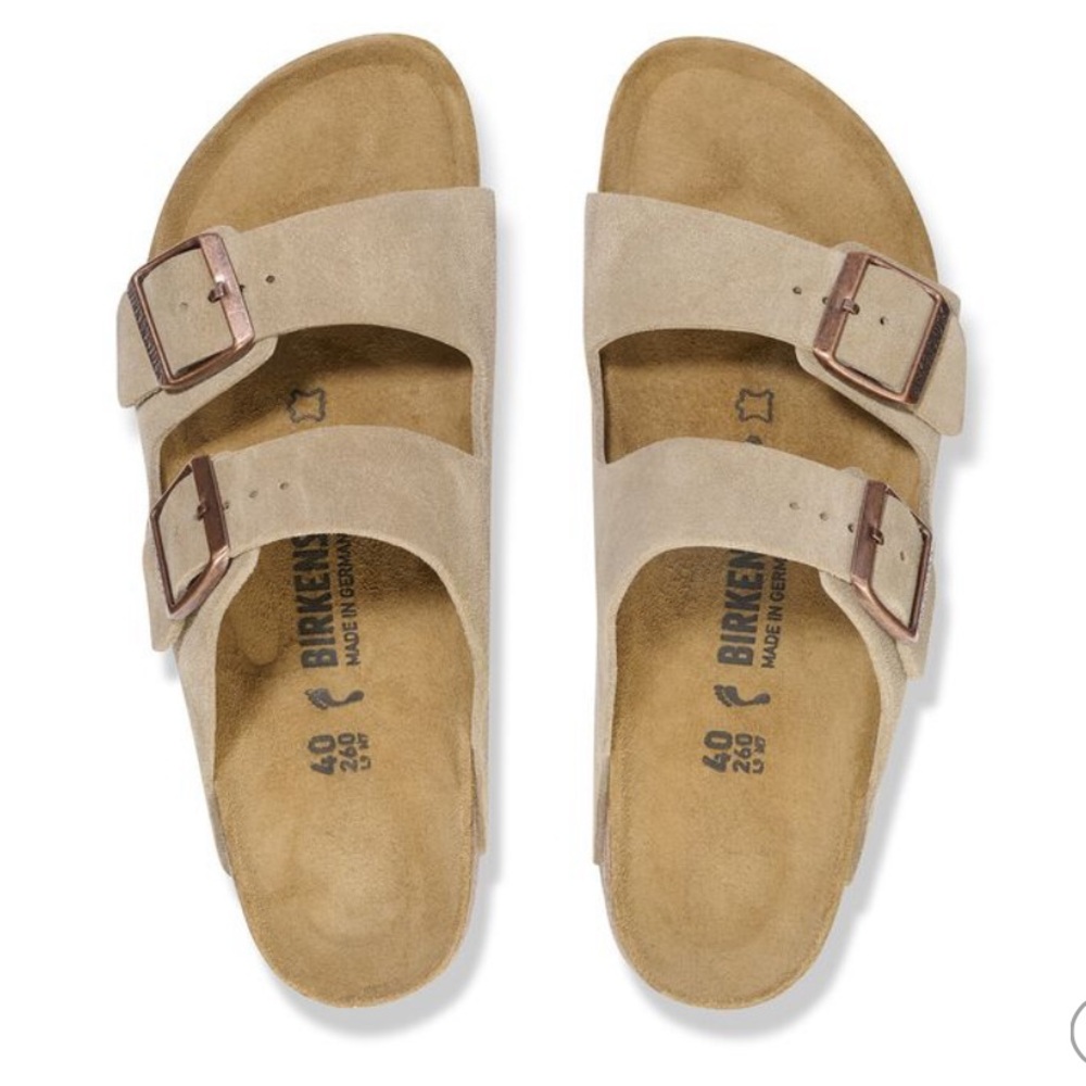 Arizona Suede Birks in Stone